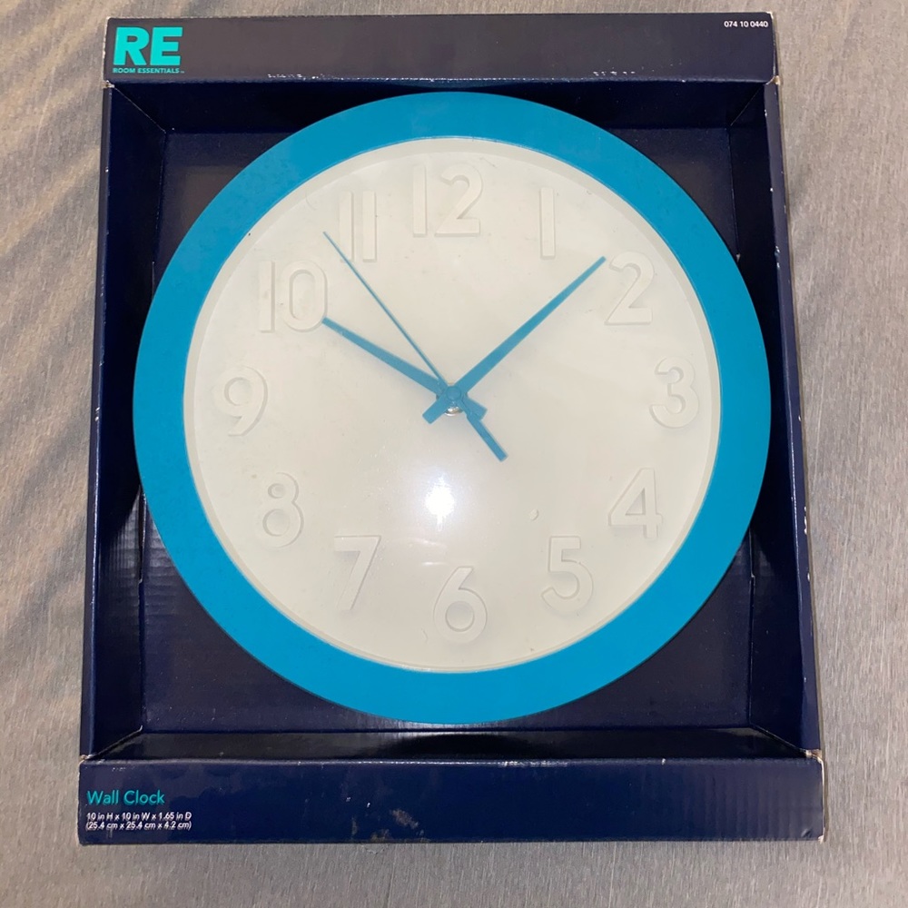 Blue Wall Clock